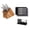 Silver, variant on Rada Essential Oak 8 Piece Knife Block Set with Knife Sharpener & 6 Piece Serrated Steak Knife Set, Silver Handles