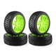 thumbnail image 1 of Neumáticos RC a escala 1/8 de 116 mm, ruedas y neumáticos RC hexagonales de 17 mm para el equipo ARRMA Redcat, verde, 1 of 5