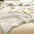thumbnail image 5 of Btomtd Soft Soy Fiber Cooling Blanket, Breathable Summer Quilt for Bedroom & Dorm, Machine Washable Lightweight Comforter, 39" x 59" (Beige), 5 of 5