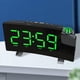 thumbnail image 4 of Radio despertador digital con atenuador, proyección, pantalla curva, alarma dual, función de repetición LED Luz verde, 4 of 8