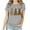 Gray, variant on VBTAPA Novelty Graphic Tees for Women Happy Easter Bunny Print T-Shirt Cute Leopard Rabbit Tee Tops Prime Sales of The Day Army Green XXXL