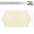 thumbnail image 5 of HOME WEAVERS Waterford Collection Cotton Tufted Bath Rug, 17" x 24", Ivory, 5 of 7