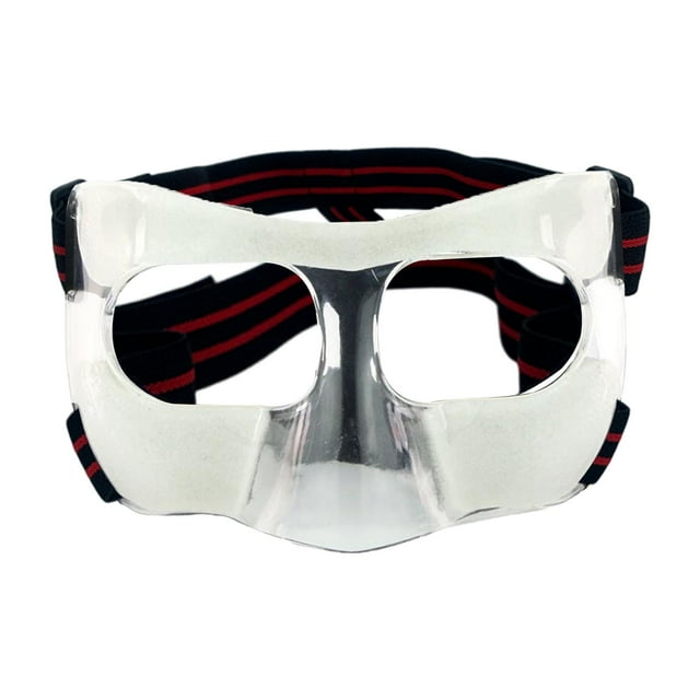 jinwen Protection de Visage et Nez de Basketball Sangle Réglable Couverture Faciale 15cmx9cm Full