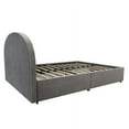 Mr. Kate Moon Upholstered Bed with Storage, Full Size Frame, Light Gray