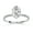 White Gold, variant on Hidden Halo Engagement Ring for Women, 1.50 Carat (ctw) Oval and Round Cut Lab Grown Diamond Solitaire Ring In 14K White Gold Over Sterling Silver F-G-H, SI Quality Gifts For Her Ring Size-8