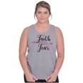 thumbnail image 4 of Breast Cancer Faith Over Fear Fight Tank Top Tee Shirt Women Brisco Brands S, 4 of 6