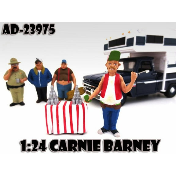 Trailer Park Figures Series 1 Carnie Barney, American Diorama Figurine 23975 - 1/24 scale