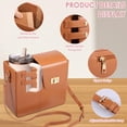 thumbnail image 4 of Purse Bottle Holder Bag with Strap, Crossbody Water Bottle Storage Bag with Phone Pocket, Shoulder Tumbler Carrier, 4 of 9