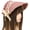 Pink, variant on Elegant Lace Trim Hat Costume Headwear Victorian Bonnet Hat for Women