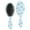 Light Blue Christmas, variant on Red Christmas Gingerbread Man Pattern Hair Brush,Girls Detangling Hair Brush,Glide Through Tangles with Ease for Wet & Dry Hair,8.8"X2.8"