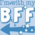 thumbnail image 2 of CafePress - I'm With My BFF (LEFT) Infant Bodysuit - Baby Light Bodysuit, Size Newborn - 24 Months, 2 of 4