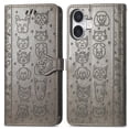 thumbnail image 1 of Funda Cartera FOXDOCK para iPhone 16 Plus , Flip PU con Relieve de Gatos y Perros, Tarjetero y Soporte, 1 of 6