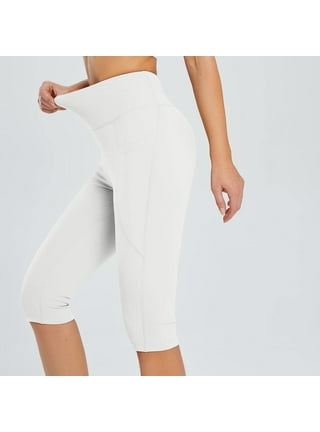 Plus size white capri deals leggings
