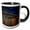 Black/White, variant on 3drose, Nyc Bridges at Night, 11oz Two-tone Green Mug