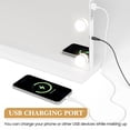 thumbnail image 4 of Large LED Vanity Mirror with 3 Color Lighting Modes – Tabletop Makeup Mirror for Bedroom, Bathroom & Dressing Room – Plug-in, 4 of 8