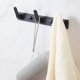 thumbnail image 3 of Ganchos De Baño 3 Ganchos Ganchos De Pared De Baño Negro Mate Soporte De Acero Inoxidable Resistente Ganchos De Perchero De Ducha De Pared Riel Decorativo Ganchos De Baño para Hangi, 3 of 5