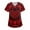 Vermilion #145, variant on Valentines Scrubs Tops Women Loose Short Sleeve Cute Love Heart Printed Scrub Shirts Casual V Neck Scrubs Medical Nurse Workwear Nursing Uniform with Pockets Light pink 5XL