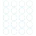 thumbnail image 3 of Plastic Rings, 20 Pieces Book Rings Textured Elegant Widely Used Transparent Color  For Document For Cards For Notebook Pink,Yellow,Green,Blue, 3 of 8
