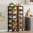 thumbnail image 5 of Tribesigns 5-Tier Wood Fruit and Vegetable Storage Rack, Fruit Basket Kitchen Stand, 5 of 7