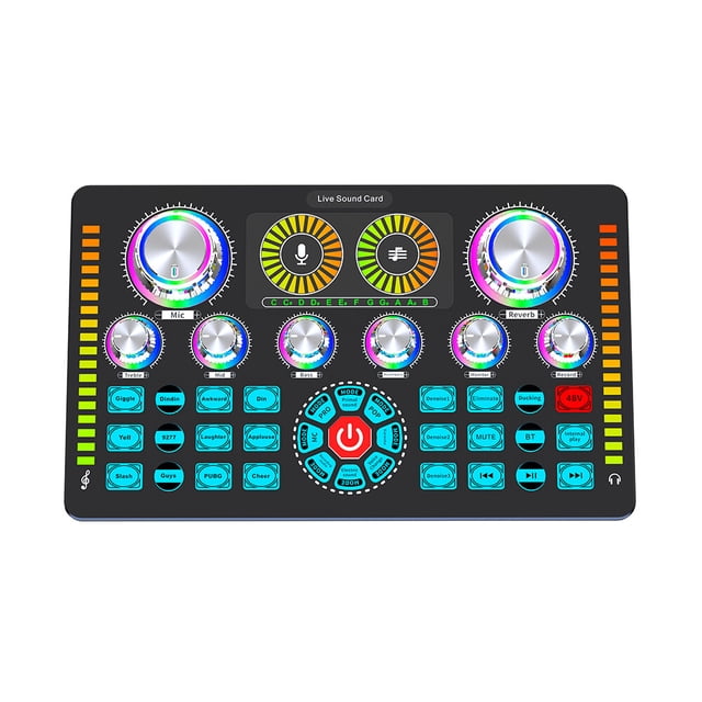 Tarjeta de sonido en vivo Mezclador de audio Grabación Escritorio Canto DC 5V