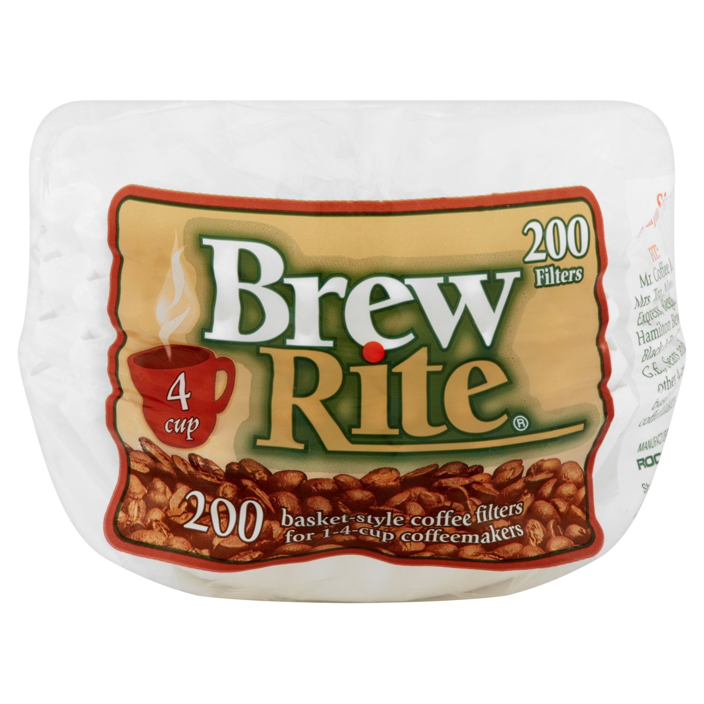 Brew Rite Basket Coffee Filter , 200 pack