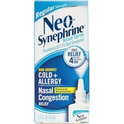 Neo-Synephrine Nasal Decongestant Spray Regular Strength 0.50 oz (PACK OF 3)