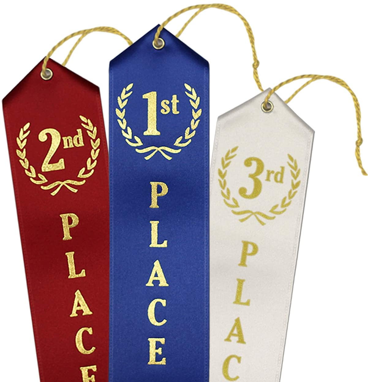 1st 3rd Place Award Ribbons 12 Each Place (36 Count Total