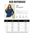 thumbnail image 5 of a.Jesdani Women Plus Size Sweatshirts Crew Neck Side Slit Soft Oversized Pollover Sweatshirts 2XL, 5 of 12