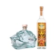 thumbnail image 1 of Pack Mezcal Mitre Cabeza De Jaguar Triple Agave 750 ML + Mitre Tamborines 700 ML, 1 of 1