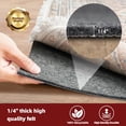 thumbnail image 3 of Felt and Natural Rubber Backing Rug Pads 1/4” Thick, 5 x 7 Ft Non Slip Carpet Gripper Keep Rugs in Place, Under Area Rug Protective Cushioned Pads, Carpet Runners, Hardwood Floors Protection, 3 of 5