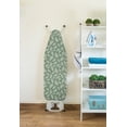 thumbnail image 4 of Encasa Homes Replacement Ironing Board Cover with Thick Felt Pad, Drawstring Tightening, (Fits Standard Large Boards of 15 x 54 inch) Scorch & Stain Resistant, Printed - Big Leaves Green, 4 of 7