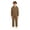 #02-Coffee, variant on Boys Halloween Hooded Full Zip Jumpsuit Solid Color Long Sleeve One Piece