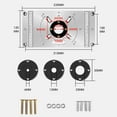 thumbnail image 3 of Router Table Insert Plate Wood Router Plate Engraved Sturdy Woodworking Table Fangkenuo, 3 of 8