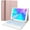 Rose Gold, variant on CHESONA Keyboard Case Compatible with iPad 10.2" 9th 8th 7th Generation, 7-Color Backlit, Smart Touchpad, 2 Bluetooth Channels, Rose Gold