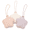 Skin Color + Beige + Purple, variant on 3-Pack Pacifier Holder Case, Food Grade Silicone Binky Case and Pacifier Pouch for Diaper Bag Stroller, Star Shaped