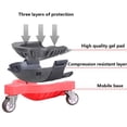 thumbnail image 5 of Rodilleras con ruedas y almohadillas cómodas que pueden girar libremente en el suelo, adecuadas para trabajadores de suelos y reparación de automóviles., 5 of 5