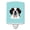 Blue, variant on Caroline's Treasures BB1308CNL Checkerboard Lime Green Saint Bernard Ceramic Night Light, 6x4x3", multicolor