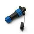 thumbnail image 2 of Sp16 Square Panel Mount Ip68 Waterproof Plug & Socket Circular Connector 2-9Pin, 2 of 9