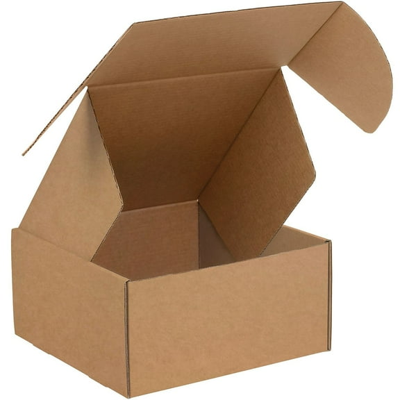 Box Partners Deluxe Literature Mailers 10" x 10" x 4" Kraft 50/Bundle MFL10104K