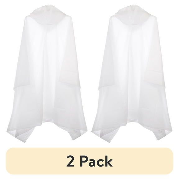 (2 pack) totes Rain Packable Lightweight Reusable Ponchos (Unisex One Size)