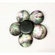 thumbnail image 2 of Resin Cabochons Half Round/Dome Black 12x3~4mm, 2 of 2