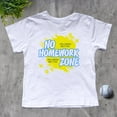 thumbnail image 2 of NanyCraft's No Homework Zone Kids T-Shirt, 2 of 2