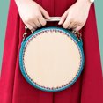 thumbnail image 4 of Shisuyan Panier Rond Broderie Base en Bois 6 Pcs 5.9X5.9X0.1In, 4 of 9