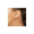 thumbnail image 4 of 1/3 Carat (Ctw) Natural Blue Sapphire Earrings in 14K White Gold, 4 of 5