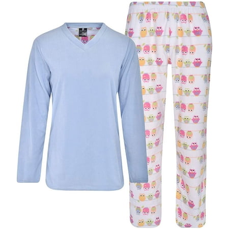 

Donna L oren Women s Fleece Pajamas Set Giftable Coral or Micro Fleece Winter Warm Plus