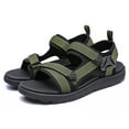 thumbnail image 4 of Leozcaa Men's Sport Sandals Hiking Water Beach Outdoor Athletic Arch Support Summer Soft Bottom Flats, 4 of 7