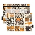 thumbnail image 2 of Ckdifva Leopard Cheetah Pencil Pouch 3 Ring Zipper Pencil Case Binder Pockets Clear Top Cosmetic Bag 2 Pack, 2 of 6
