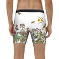 thumbnail image 4 of Rateoe Herbs and Wildflowers Print Men’s Underwear Boxer Briefs Soft Comfortable Underwear Boxer Briefs, Long Leg Briefs,Anti-chafing Boxer Briefs, 4 of 7