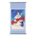 thumbnail image 1 of Cuadros Decorativos Pintado a mano sobre lienzo DIY pingüino muñeco de nieve pintura al óleo por números dibujo Kit regalo Likrtyny embutido en tela, 1 of 9