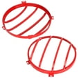 thumbnail image 3 of 1 par de faros delanteros antiniebla protectores de capó aptos para Jeep Wrangler JK & Ilimitado (rojo), 3 of 10